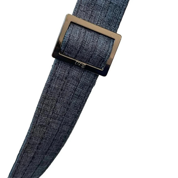 Lug Carousel Convertible Crossbody Bag Purse Herringbone Basket Weave Blue - Picture 14 of 14